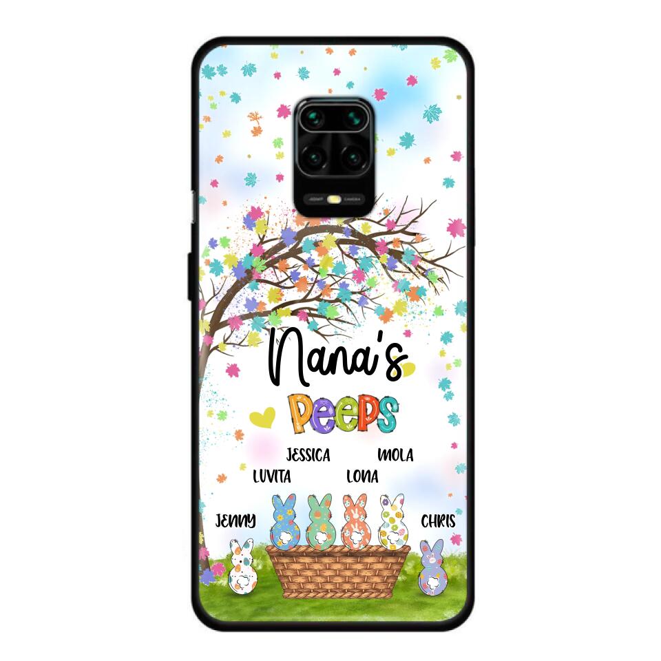 Personalized Nana's Peeps Phone Case - Gift Idea For Easter Day - Up to 6 Bunnies - Nana's Peeps - Cases For Oppo, Xiaomi & Huawei