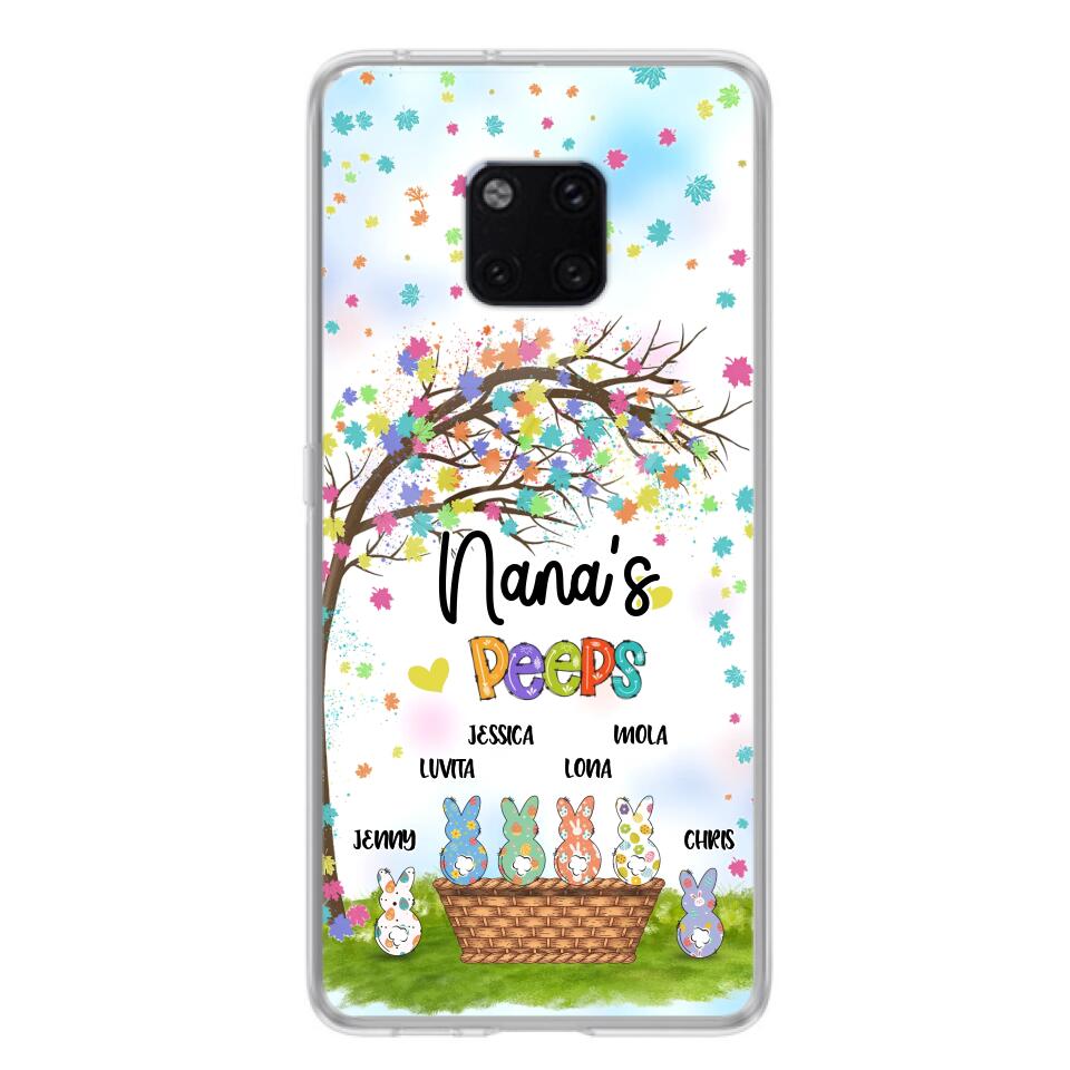Personalized Nana's Peeps Phone Case - Gift Idea For Easter Day - Up to 6 Bunnies - Nana's Peeps - Cases For Oppo, Xiaomi & Huawei