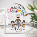 Personalized Grandma & Kids Crystal Heart - Gift Idea For Grandma/Mother's Day - Up to 4 Kids - Rockin' The Grandma Life