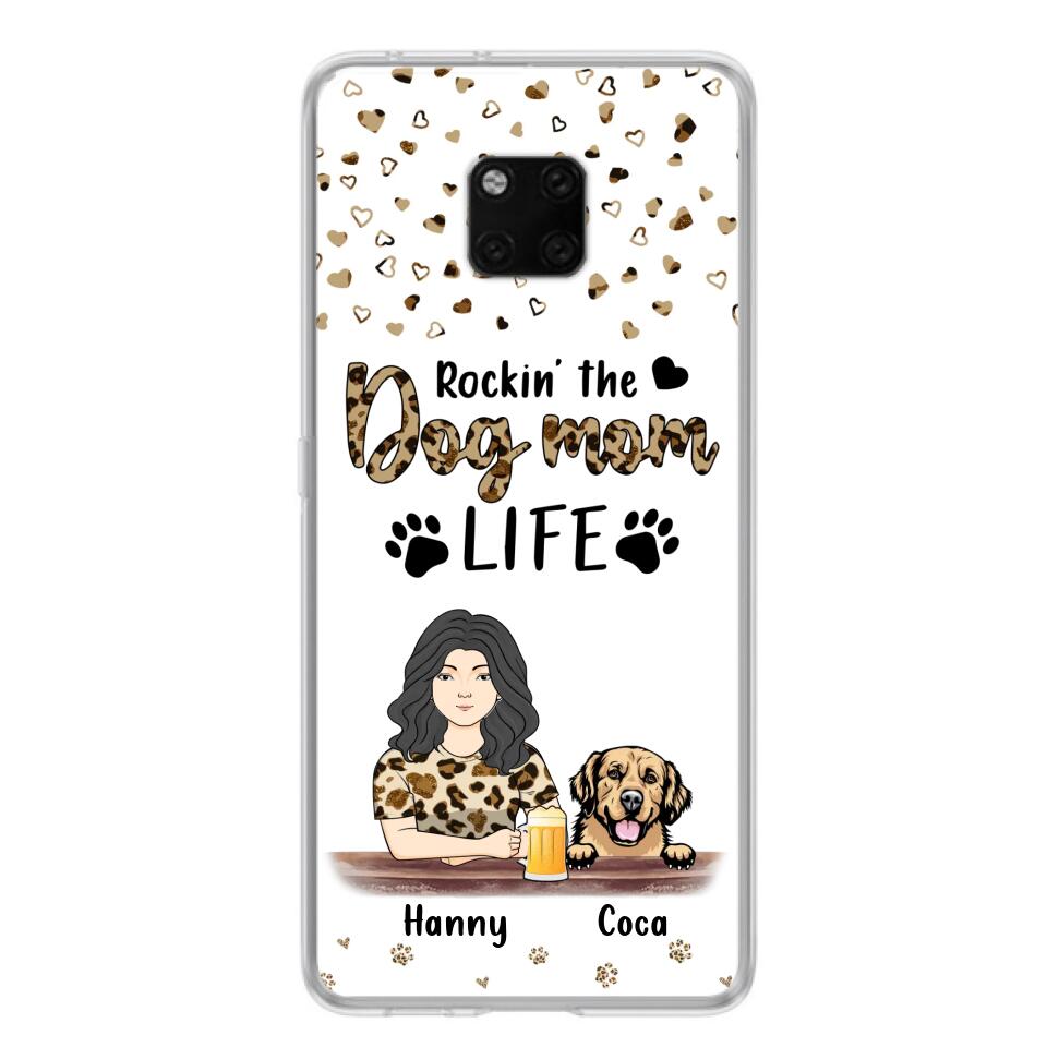 Personalized Dog Mom Phone Case - Up to 4 Dogs - Mother's Day Gift Idea For Dog Lover/Dog Mom - Rockin' The Dog Mom Life - Case For Xiaomi/Oppo And Huawei
