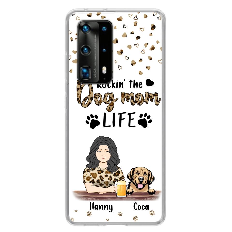 Personalized Dog Mom Phone Case - Up to 4 Dogs - Mother's Day Gift Idea For Dog Lover/Dog Mom - Rockin' The Dog Mom Life - Case For Xiaomi/Oppo And Huawei