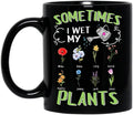 Custom Grandma's Flower Garden Mug - Up to 8 Grandkids - Best Gift Idea For Mother's Day - Sometimes I Wet My Plants