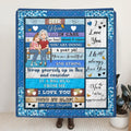 Personalized Mom & Daughter Quilt/Fleece Throw Blanket - Gift Idea For Mother's Day From Daughter - You Are Doing A Great Job