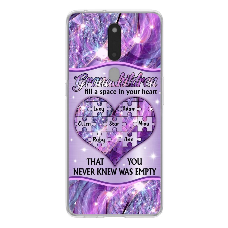 Personalized Grandchildren Phone Case - Up to 7 Kids - Mother's Day Gift Idea For Grandma - Grandchildren Fill A Space In Your Heart That You Never Knew Was Empty - Case For Xiaomi/ Oppo/ Huawei