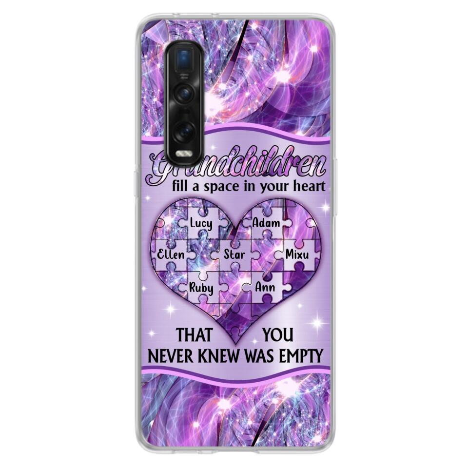 Personalized Grandchildren Phone Case - Up to 7 Kids - Mother's Day Gift Idea For Grandma - Grandchildren Fill A Space In Your Heart That You Never Knew Was Empty - Case For Xiaomi/ Oppo/ Huawei