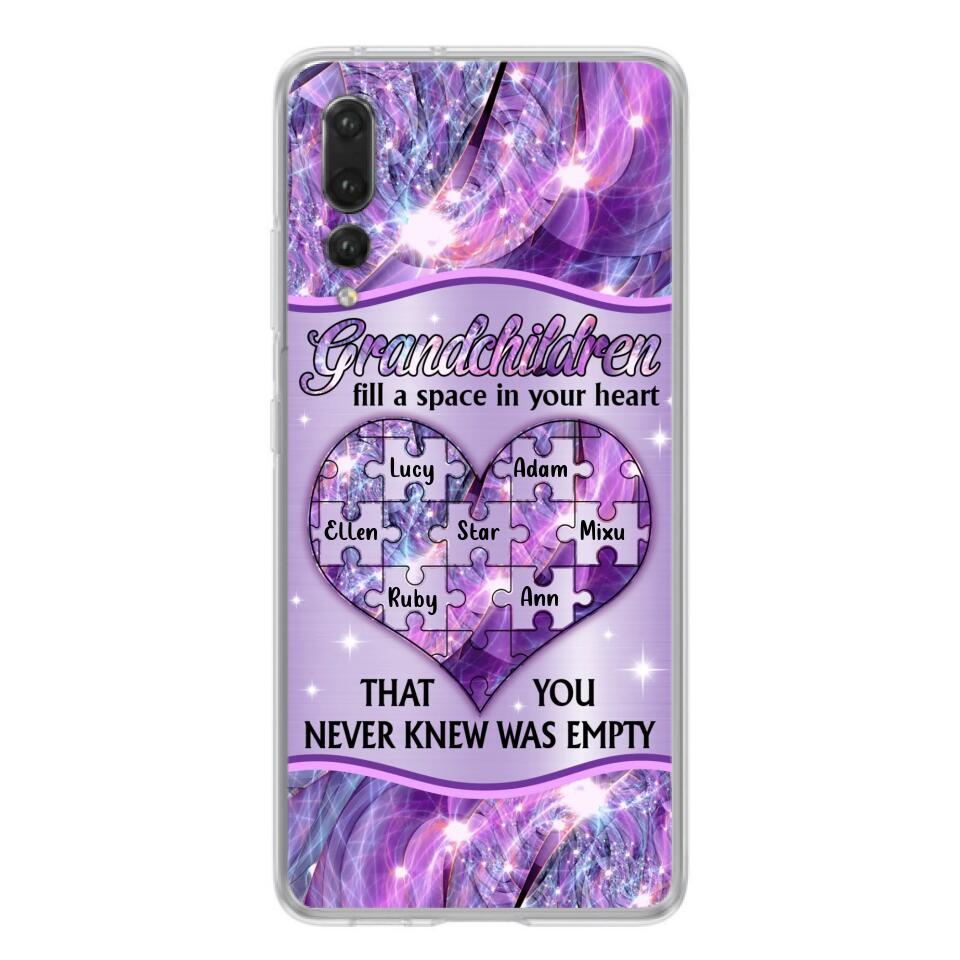 Personalized Grandchildren Phone Case - Up to 7 Kids - Mother's Day Gift Idea For Grandma - Grandchildren Fill A Space In Your Heart That You Never Knew Was Empty - Case For Xiaomi/ Oppo/ Huawei