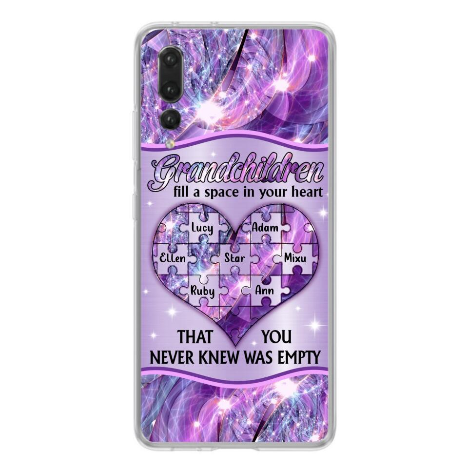 Personalized Grandchildren Phone Case - Up to 7 Kids - Mother's Day Gift Idea For Grandma - Grandchildren Fill A Space In Your Heart That You Never Knew Was Empty - Case For Xiaomi/ Oppo/ Huawei