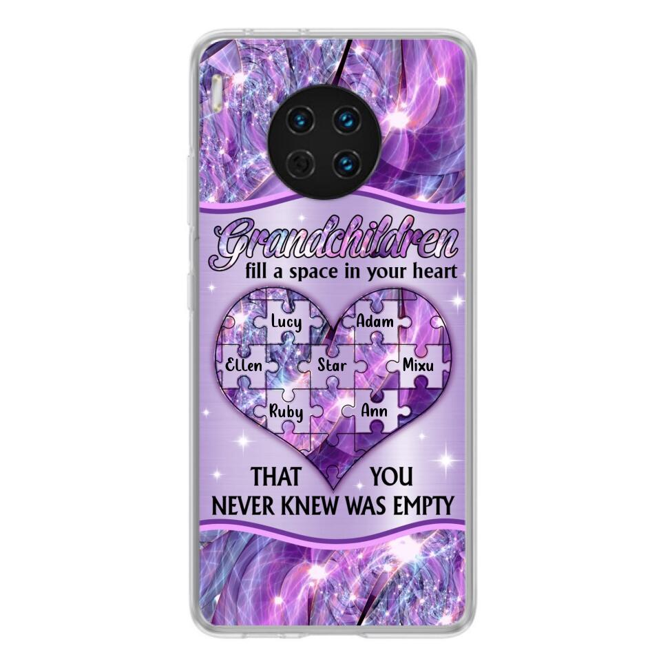 Personalized Grandchildren Phone Case - Up to 7 Kids - Mother's Day Gift Idea For Grandma - Grandchildren Fill A Space In Your Heart That You Never Knew Was Empty - Case For Xiaomi/ Oppo/ Huawei