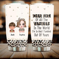Personalized Mother And Kids Tumbler - Mom With Up to 4 Children - Mother's Day Gift To Mom - I'm So Glad I Tumbled Out Of Yours
