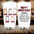 Personalized Cats Tumbler - Up to 5 Cats - Best Gift Idea For Cat Lovers - Happy Mewthers Day
