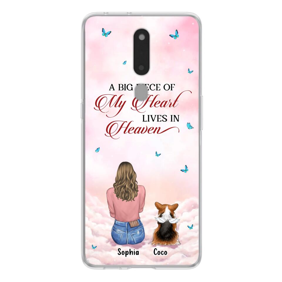 Personalized Memorial Pet Phone Case - Up to 4 Pets - Memorial Gift Idea For Dog/Cat Owner - A Big Piece Of My Heart Lives In Heaven - Case For Xiaomi/Oppo/Huawei