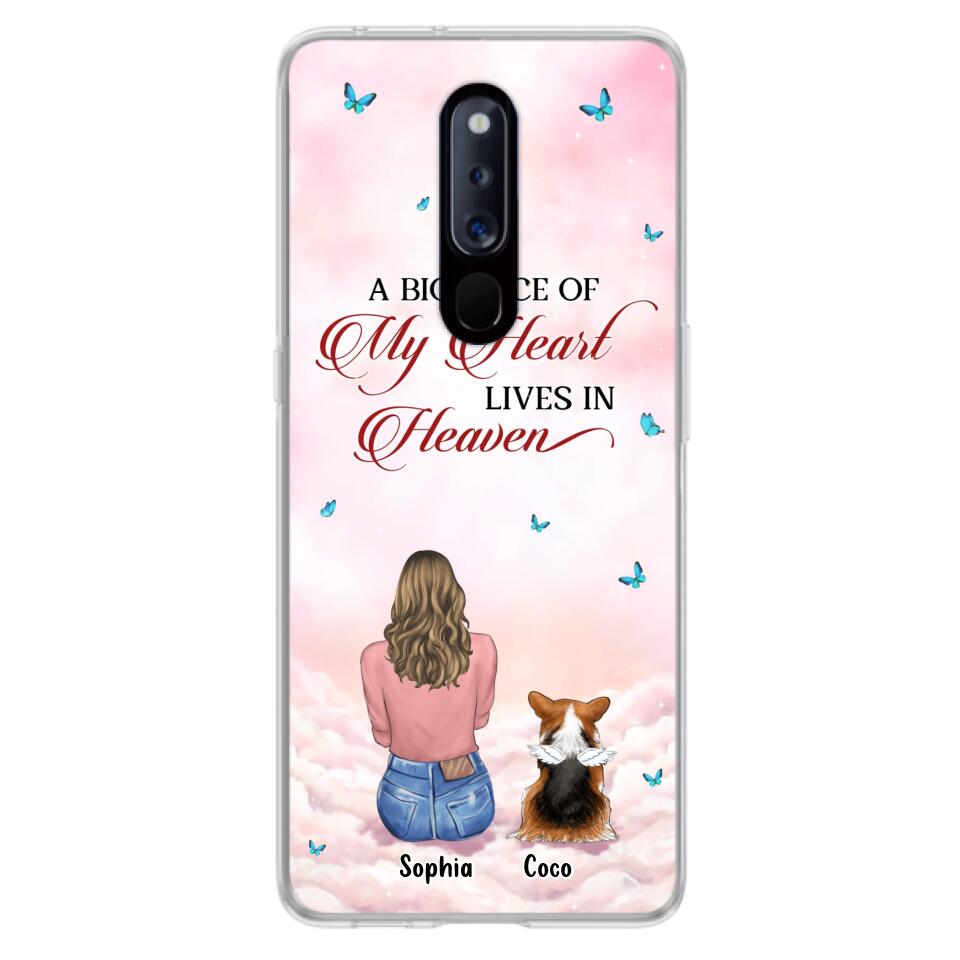 Personalized Memorial Pet Phone Case - Up to 4 Pets - Memorial Gift Idea For Dog/Cat Owner - A Big Piece Of My Heart Lives In Heaven - Case For Xiaomi/Oppo/Huawei