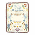 Personalized Grandma Fringe Blanket - Mother's Day Gift Idea for Grandma - To Our Grandma Pretend This Is A Big Warm Hug From All Of Us