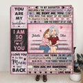 Personalized To My Daughter Quilt/Fleece Throw Blanket - Gift For Daughter From Mom - When I Asked God For An Angel He Sent Me You