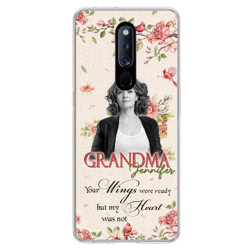 Custom Personalized Memorial Phone Case For Xiaomi/ Oppo/ Huawei - Upload Photo - Your Wings Were Ready But My Heart Was Not