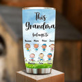 Personalized Grandma Tumbler - Up to 7 Kids - Mother's Day Gift For Grandma - This Grandma Belongs To