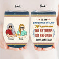 Personalized To Daughter-In-Law Wine Tumbler - Gift Idea For Daughter/Son-In-Law - He's Yours Now No Returns Or Refunds Sorry About That