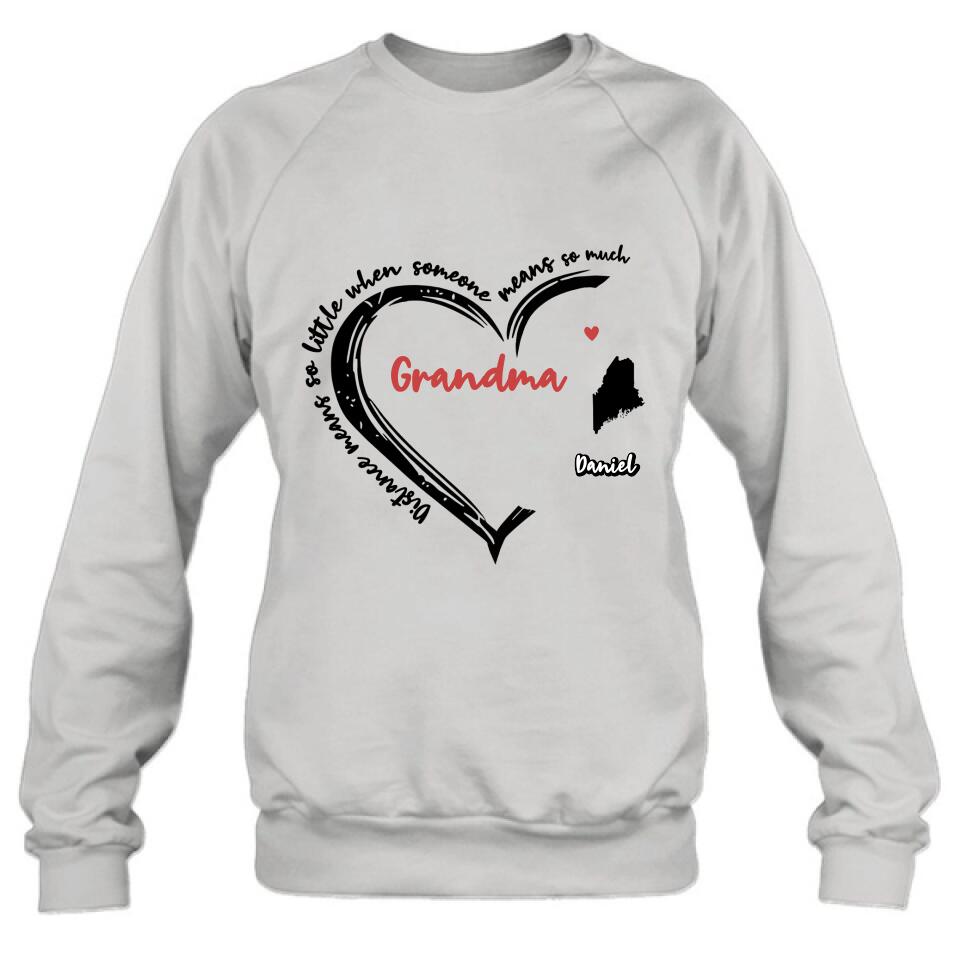 Personalized Grandma T-Shirt/Long Sleeve/Sweatshirt/Hoodie - Up to 6 Kids - Mother's Day Gift For Grandma - Home Is Where We Are Together