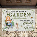 Personalized Pet Mom Doormat - Up to 5 Pets - Mother's Day Gift Idea For Dog/Cat/Chicken Lover - Hope You Brought Alcohol And Dog Treats