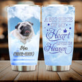 Personalized Memorial Dog Tumbler - Upload Photo - Memorial Gift Idea For Dog Owners/Dog Lovers - A Big Piece Of My Heart Lives In Heaven
