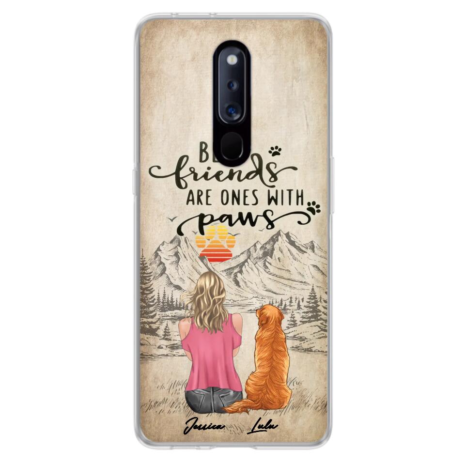 Personalized Dog Mom Phone Case - Up to 5 Dogs - Gift Idea For Mother's Day/Dog Lovers - Best Friends Are Ones With Paws - Case For Xiaomi/ Oppo/ Huawei