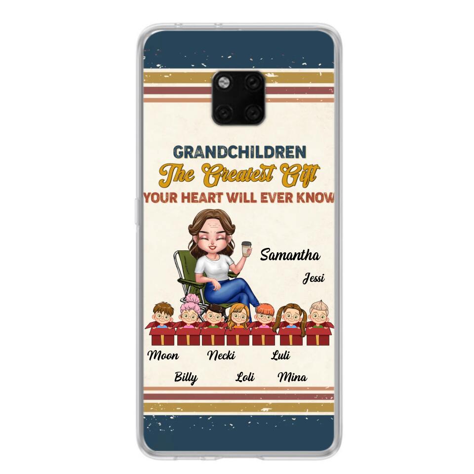 Custom Personalized Grandma Phone Case - Gift Idea For Grandma/Mother's Day - Up To 7 Kids - Grandchildren The Greatest Gift Your Heart Will Ever Know - Case For Xiaomi/Oppo/Huawei