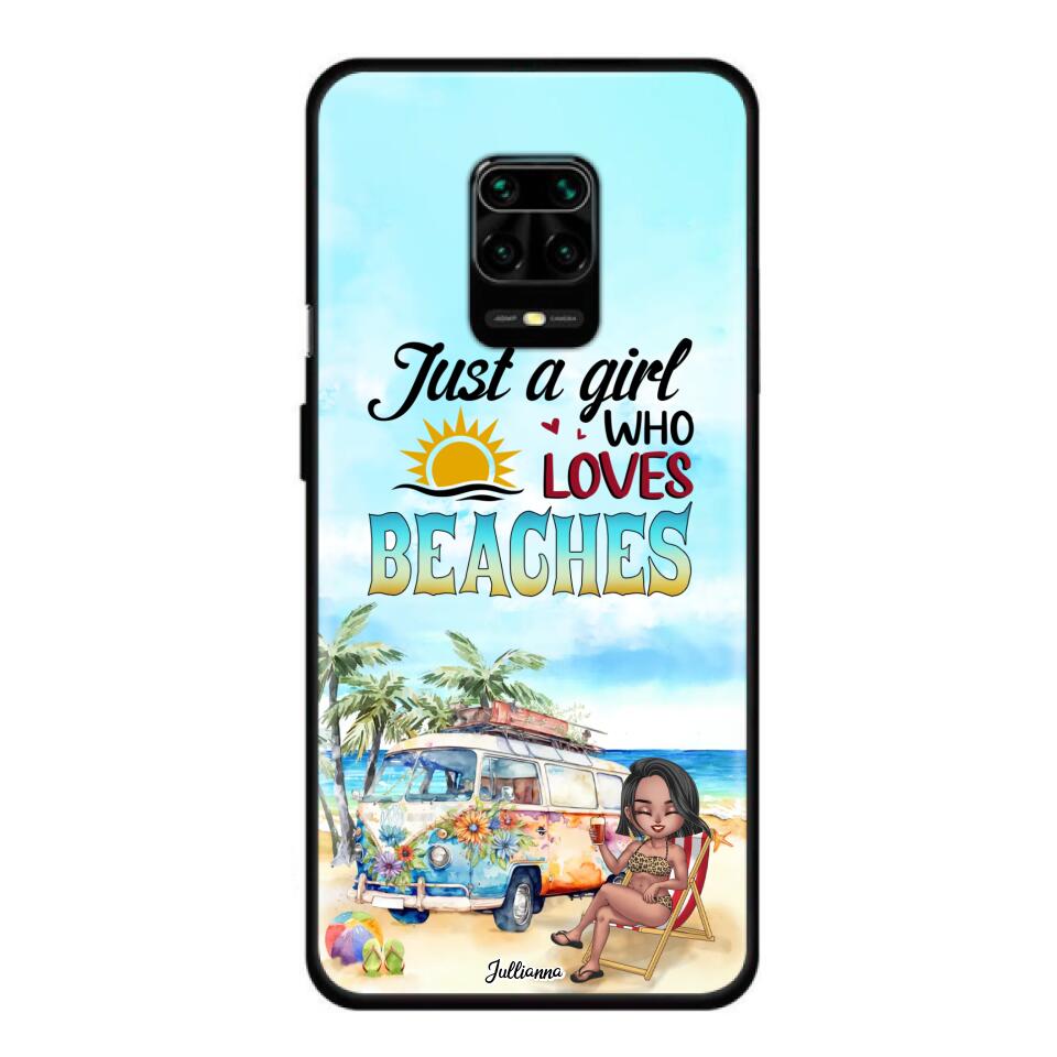 Custom Personalized Beach Girl Phone Case - Gift For Beach Girls/Beach Lovers - Just A Girl Who Loves Beaches - Cases For Xiaomi/ Oppo/ Huawei
