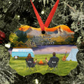 Personalized Camping Ornament- Couple/Parents With Up to 6 Kids, 2 Pets - Life Is Better Around The Campfire  - Q3VZTZ