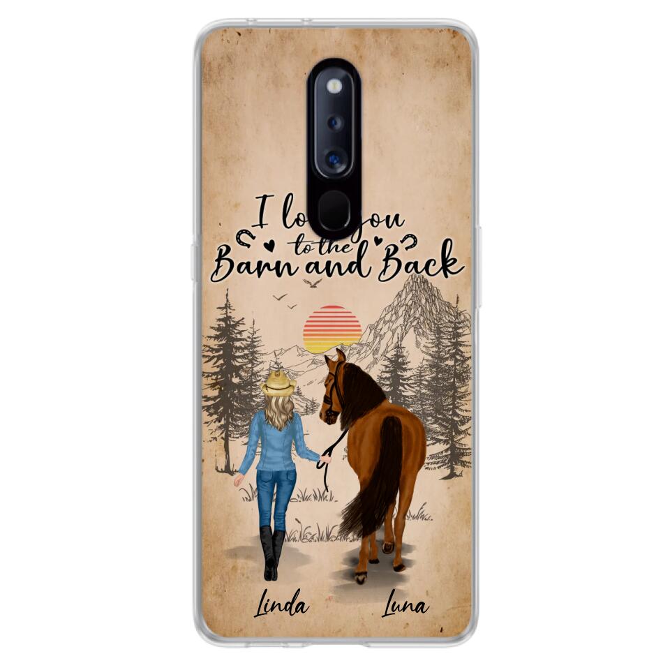 Personalized Horse Girl Phone Case - Gift Idea For Horse Lovers/Girl - Up to 6 Horses - Just A Girl Who Loves Horses - Case For Oppo/Xiaomi/Huawei