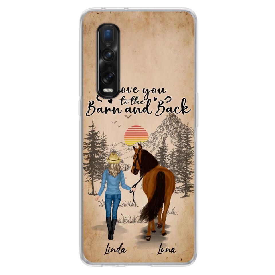 Personalized Horse Girl Phone Case - Gift Idea For Horse Lovers/Girl - Up to 6 Horses - Just A Girl Who Loves Horses - Case For Oppo/Xiaomi/Huawei