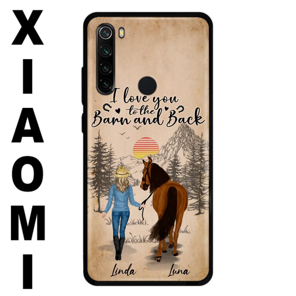 Personalized Horse Girl Phone Case - Gift Idea For Horse Lovers/Girl - Up to 6 Horses - Just A Girl Who Loves Horses - Case For Oppo/Xiaomi/Huawei