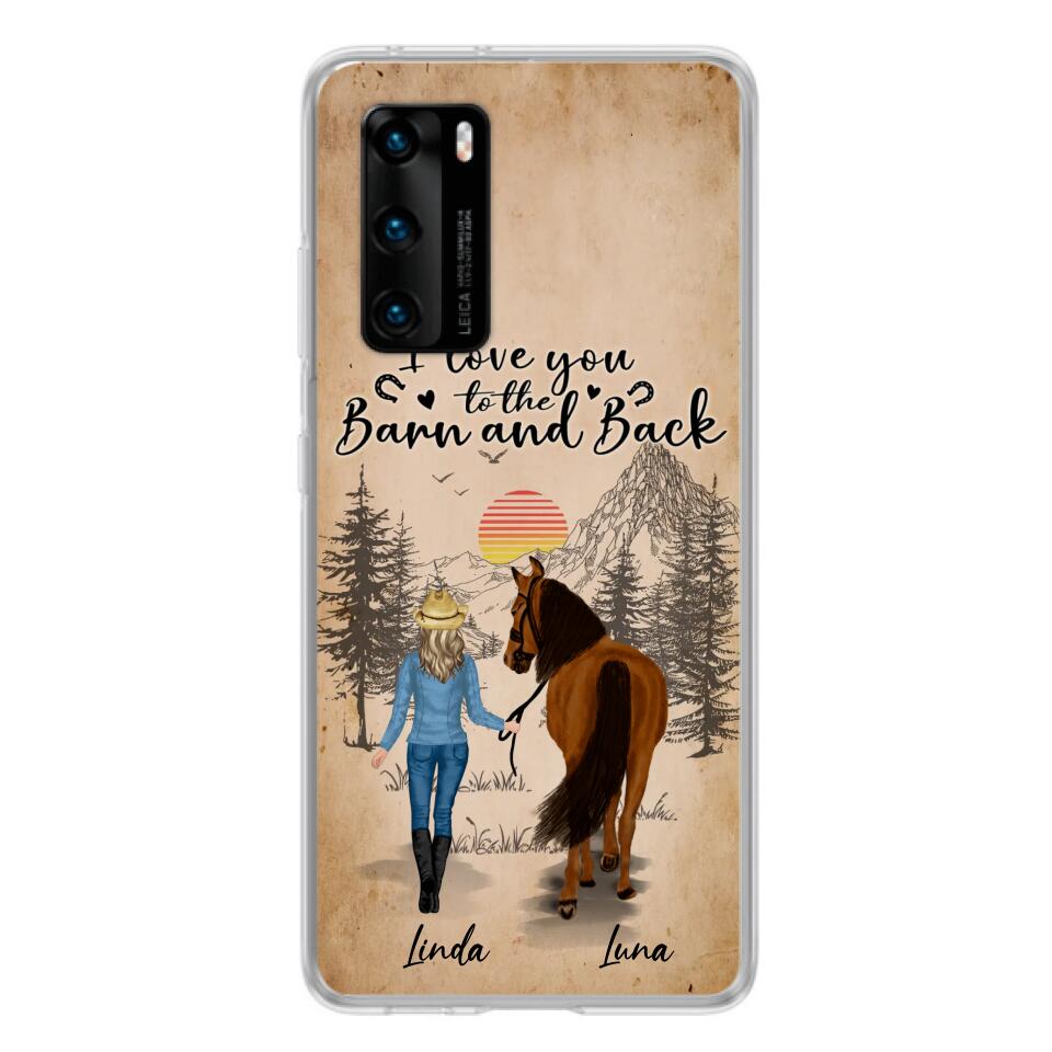 Personalized Horse Girl Phone Case - Gift Idea For Horse Lovers/Girl - Up to 6 Horses - Just A Girl Who Loves Horses - Case For Oppo/Xiaomi/Huawei
