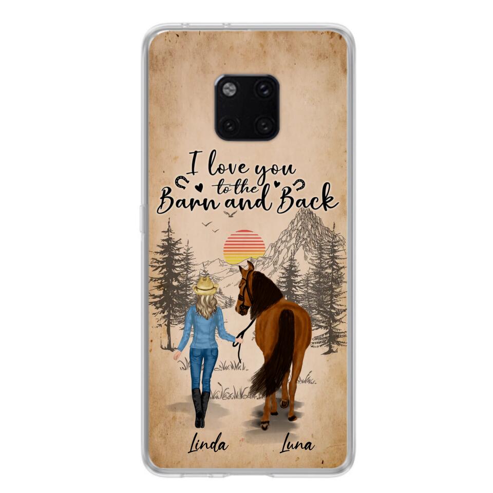 Personalized Horse Girl Phone Case - Gift Idea For Horse Lovers/Girl - Up to 6 Horses - Just A Girl Who Loves Horses - Case For Oppo/Xiaomi/Huawei