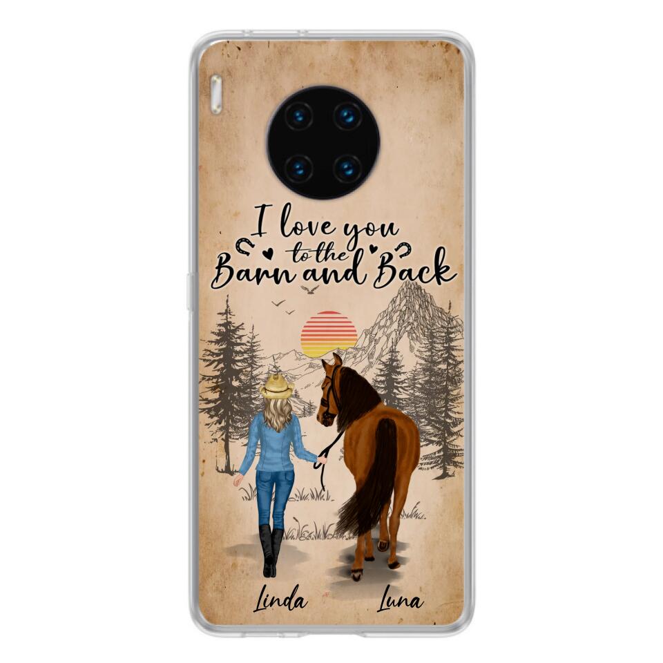 Personalized Horse Girl Phone Case - Gift Idea For Horse Lovers/Girl - Up to 6 Horses - Just A Girl Who Loves Horses - Case For Oppo/Xiaomi/Huawei