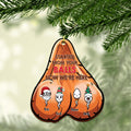 Personalized Christmas Wooden Ornament - Gift Idea For Father/Christmas with up to 4 Sperms - Started From Your Balls Now We're Here
