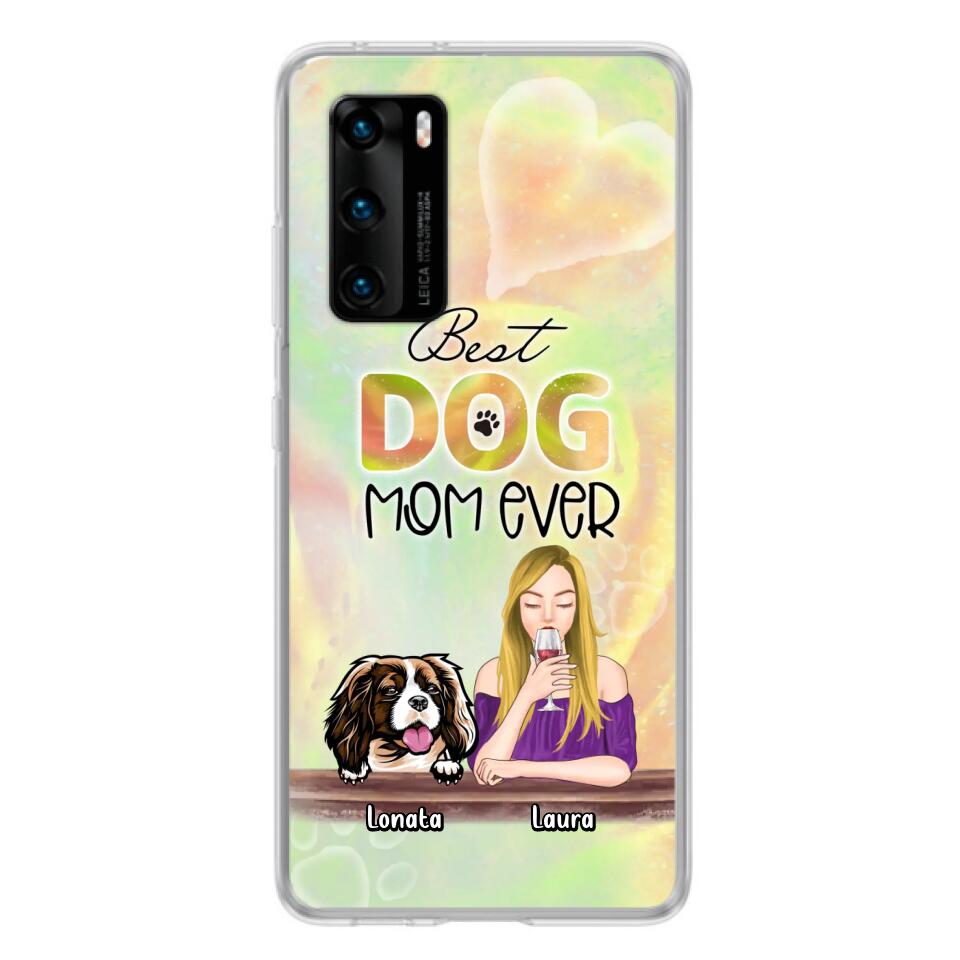 Personalized Pet Mom Phone Case - Gift Idea For Dog/Cat Lovers/Pet Mom - Up to 4 Dogs/Cats - Best Dog Mom Ever - Case For Oppo/Xiaomi/Huawei