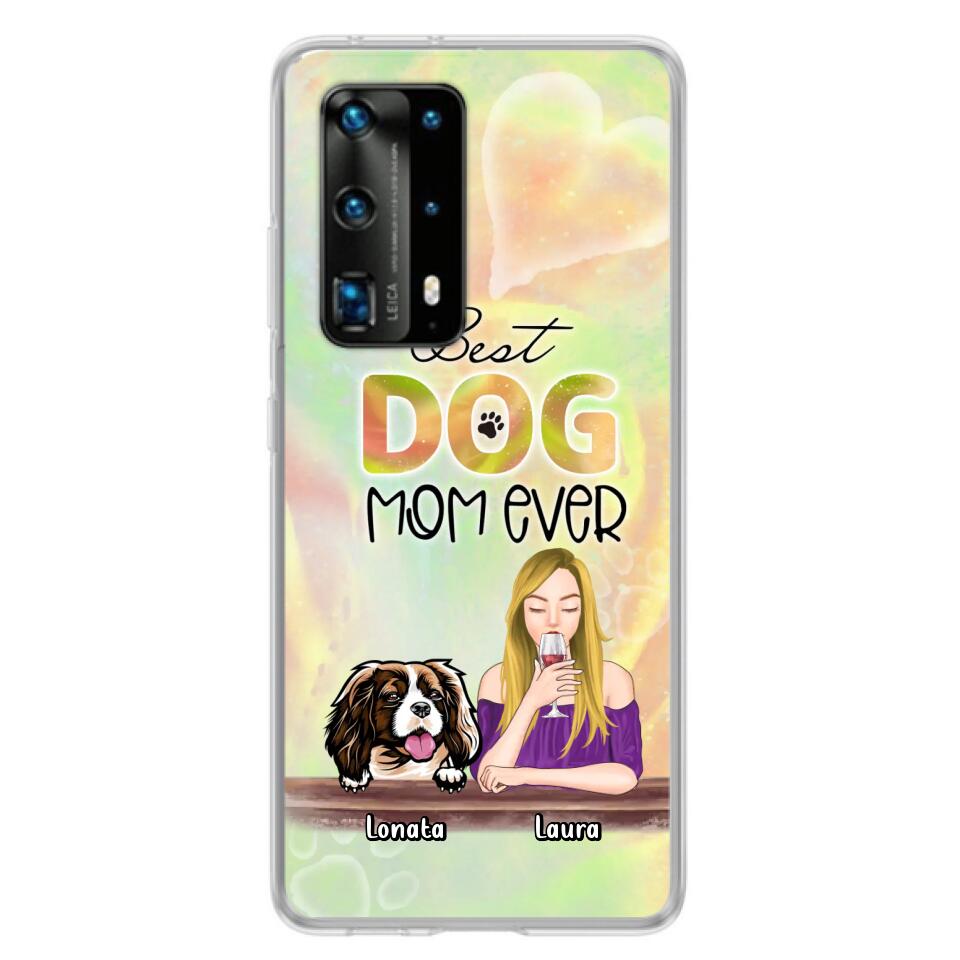 Personalized Pet Mom Phone Case - Gift Idea For Dog/Cat Lovers/Pet Mom - Up to 4 Dogs/Cats - Best Dog Mom Ever - Case For Oppo/Xiaomi/Huawei