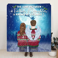 Personalized Father And Daughter Quilt/Fleece Blanket - Best Gift For Father - The Love Between A Father And Daughter Knows No Distance