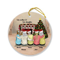 Personalized Christmas Ornament - Gift for Mom and Daughter - Mom and Up to 4 Daughters Ornament - Like Mother Like Daughter