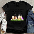 Personalized Witch's Magical Garden T-shirt - A Witch With Up to 6 Cats - A Magical Garden Witch Lives Here - ALVX2G