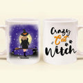 Personalized Witchy Coffee Mug - Up to 3 Pets - Crazy Cat Witch - OCEL9Z