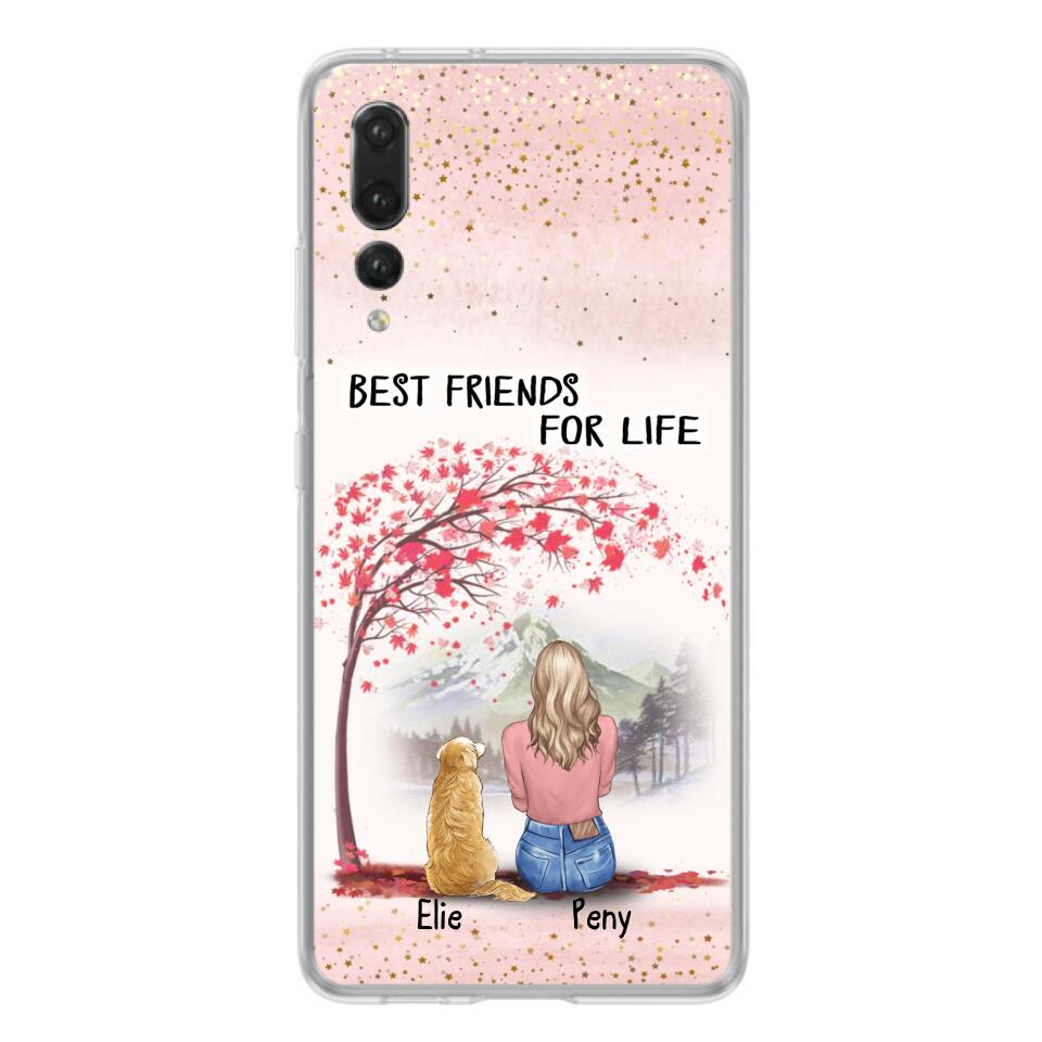 Personalized Pet Mom Phone Case - Mom With Up to 5 Pets - Best Friends For Life - Phone Case For Xiaomi, Oppo And Huawei