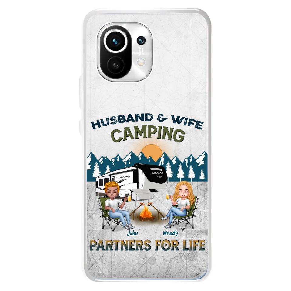 Personalized Camping Friends/Couple Phone Case For Xiaomi/Oppo/Huawei - Up to 7 People - Gift Idea For Friends/Camping Lover - Husband & Wife Camping Partners For Life