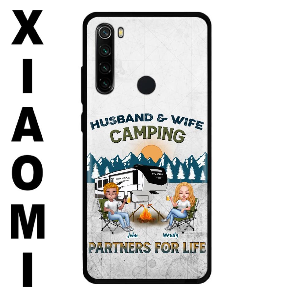 Personalized Camping Friends/Couple Phone Case For Xiaomi/Oppo/Huawei - Up to 7 People - Gift Idea For Friends/Camping Lover - Husband & Wife Camping Partners For Life