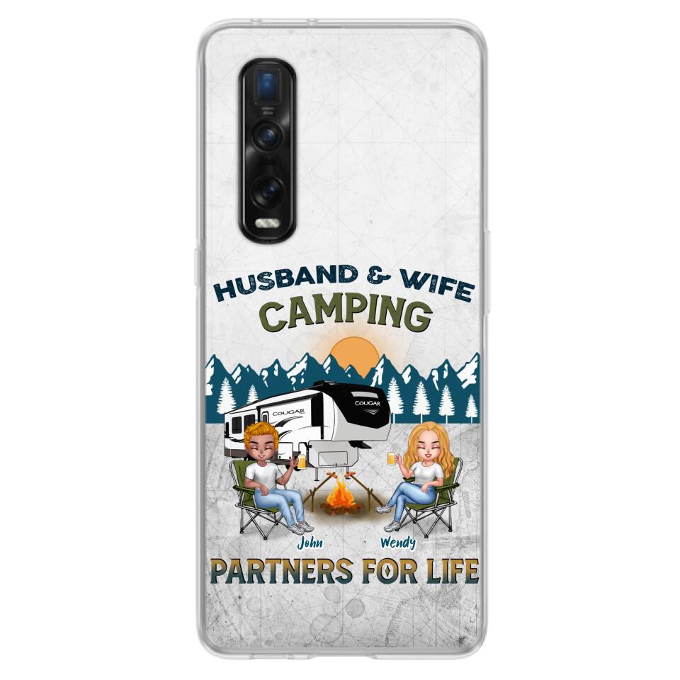Personalized Camping Friends/Couple Phone Case For Xiaomi/Oppo/Huawei - Up to 7 People - Gift Idea For Friends/Camping Lover - Husband & Wife Camping Partners For Life
