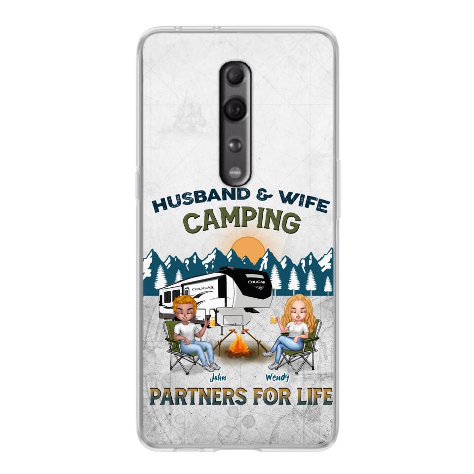Personalized Camping Friends/Couple Phone Case For Xiaomi/Oppo/Huawei - Up to 7 People - Gift Idea For Friends/Camping Lover - Husband & Wife Camping Partners For Life