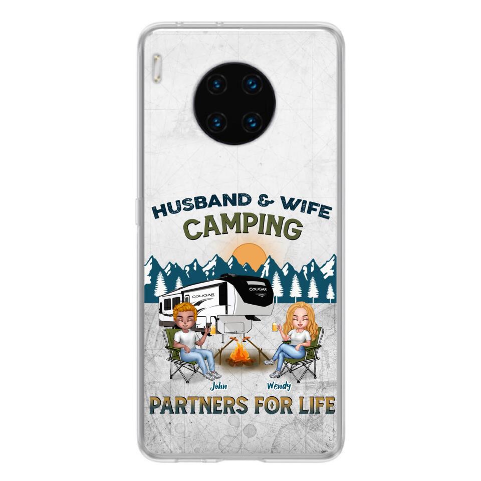 Personalized Camping Friends/Couple Phone Case For Xiaomi/Oppo/Huawei - Up to 7 People - Gift Idea For Friends/Camping Lover - Husband & Wife Camping Partners For Life