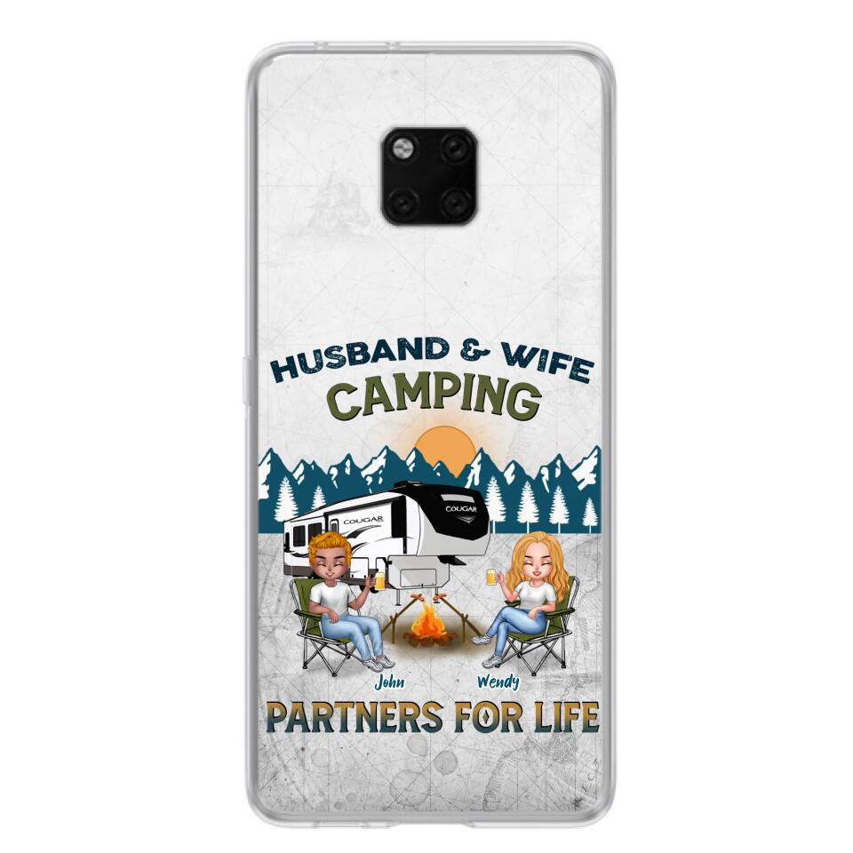 Personalized Camping Friends/Couple Phone Case For Xiaomi/Oppo/Huawei - Up to 7 People - Gift Idea For Friends/Camping Lover - Husband & Wife Camping Partners For Life