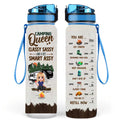 Personalized Camping Girl Water Tracker Bottle - Gift Idea For Camping Lover - Camping Queen Classy Sassy And A Bit Smart Assy