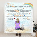 Personalized Memorial Cat Quilt/Fleece Blanket - Single Parent With Up to 4 Cats - Memorial Gift For Cat Lovers - M04NKJ